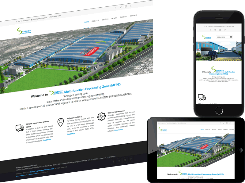 Logistics Company Website Design, Synergy Logiservices, 3PL Company Website Design, Cold Storage Company Website Design, Website Design for Logistics Company, Logistics Website Design